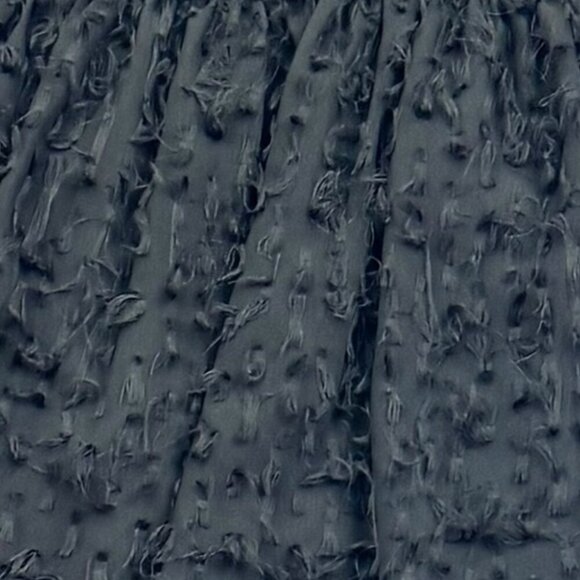 Lulus Black Tiered Textured Short Puff Sleeve Open Back Mini Dress Women's XL - Picture 7 of 7